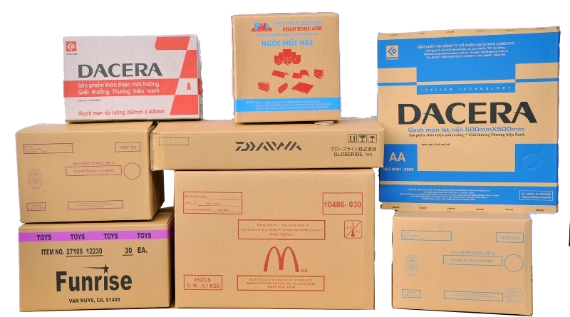 Sản xuất bao bì carton in ấn logo theo yêu cầu tại Đồng Nai